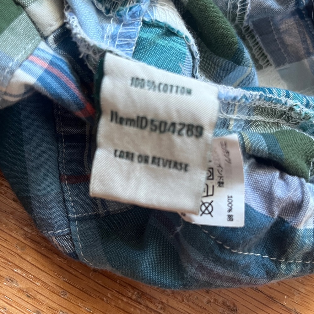 L.L.Bean Madras Patchwork Anorak Pullover Hooded … - image 6